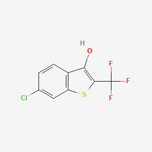 6-Chloro-2-(trifluoromethyl)benzo[b]thiophen-3-ol