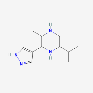 5-Isopropyl-2-methyl-3-(1H-pyrazol-4-yl)piperazine