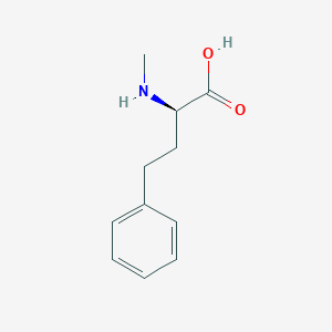 molecular formula C11H15NO2 B12976937 (R)-2-(Methylamino)-4-phenylbutanoic acid 