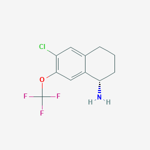 (S)-6-chloro-7-(trifluoromethoxy)-1,2,3,4-tetrahydronaphthalen-1-amine hydrochloride