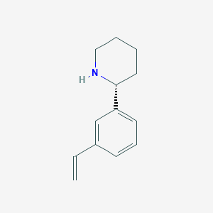 molecular formula C13H17N B12976965 (R)-2-(3-Vinylphenyl)piperidine 