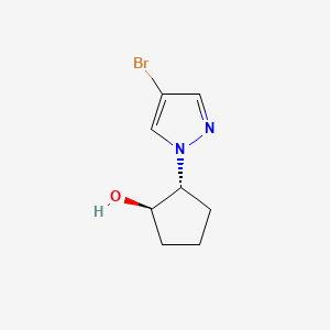 Rel-(1R,2R)-2-(4-bromo-1H-pyrazol-1-yl)cyclopentan-1-ol