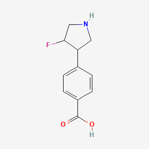 4-(4-Fluoropyrrolidin-3-yl)benzoic acid