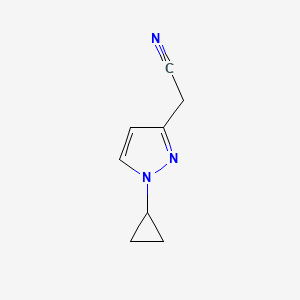 2-(1-Cyclopropyl-1H-pyrazol-3-yl)acetonitrile