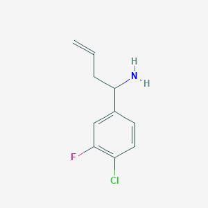 1-(4-Chloro-3-fluorophenyl)but-3-EN-1-amine