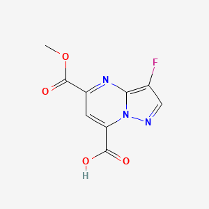 3-Fluoro-5-(methoxycarbonyl)pyrazolo[1,5-a]pyrimidine-7-carboxylic acid