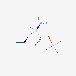 Rel-tert-butyl (1R,2R)-1-amino-2-ethylcyclopropane-1-carboxylate