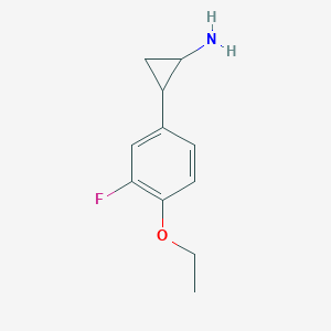 2-(4-Ethoxy-3-fluorophenyl)cyclopropan-1-amine