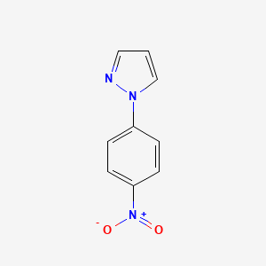 molecular formula C9H7N3O2 B1297713 1-(4-硝基苯基)-1H-吡唑 CAS No. 3463-30-7