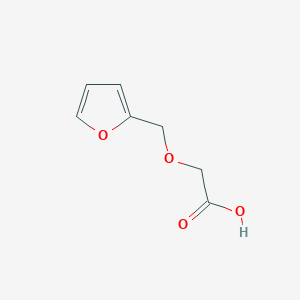 molecular formula C7H8O4 B12977131 2-(Furan-2-ylmethoxy)acetic acid 