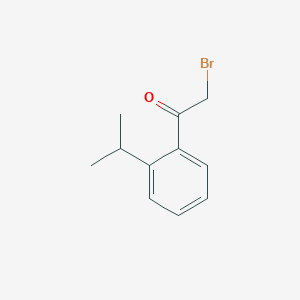 molecular formula C11H13BrO B12977138 2-Bromo-1-(2-isopropylphenyl)ethanone 