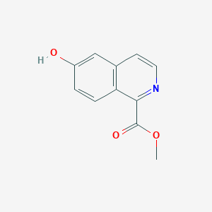 molecular formula C11H9NO3 B12977151 Methyl 6-hydroxyisoquinoline-1-carboxylate 