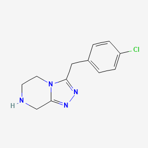 3-(4-Chlorobenzyl)-5,6,7,8-tetrahydro-[1,2,4]triazolo[4,3-a]pyrazine