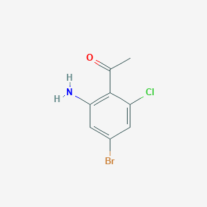 1-(2-Amino-4-bromo-6-chlorophenyl)ethan-1-one