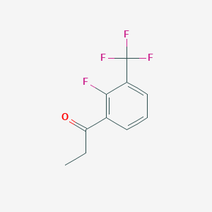 molecular formula C10H8F4O B1297719 2'-Fluoro-3'-(trifluoromethyl)propiophenone CAS No. 207986-23-0