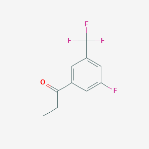 molecular formula C10H8F4O B1297720 3'-氟-5'-(三氟甲基)丙酮 CAS No. 207974-20-7