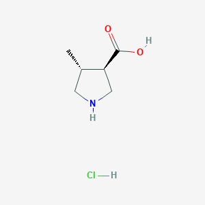 (3R,4R)-4-methylpyrrolidine-3-carboxylic acid hydrochloride