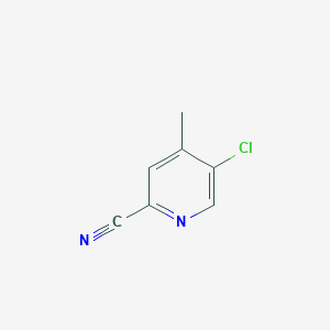 molecular formula C7H5ClN2 B12977249 5-Chloro-4-methylpicolinonitrile 