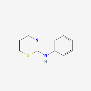 molecular formula C10H12N2S B1297725 N-Phenyl-5,6-dihydro-4H-1,3-thiazin-2-amine CAS No. 3420-40-4
