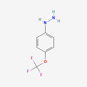 molecular formula C7H7F3N2O B1297727 [4-(Trifluoromethoxy)phenyl]hydrazine CAS No. 13957-54-5