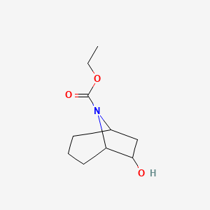 molecular formula C10H17NO3 B12977277 Ethyl 6-hydroxy-8-azabicyclo[3.2.1]octane-8-carboxylate 