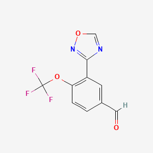 3-(1,2,4-Oxadiazol-3-yl)-4-(trifluoromethoxy)benzaldehyde