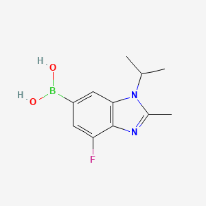 (4-Fluoro-1-isopropyl-2-methyl-1H-benzo[d]imidazol-6-yl)boronic acid