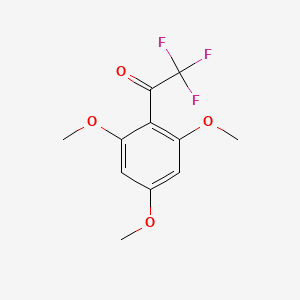 molecular formula C11H11F3O4 B1297733 2,2,2-三氟-1-(2,4,6-三甲氧基苯基)乙酮 CAS No. 314-98-7