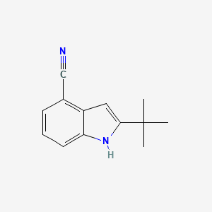 2-(tert-Butyl)-1H-indole-4-carbonitrile