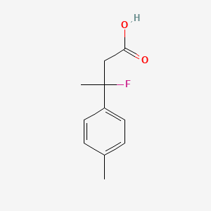 molecular formula C11H13FO2 B12977381 3-Fluoro-3-(p-tolyl)butanoic acid 