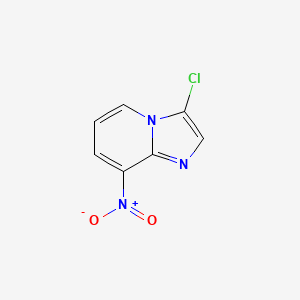 molecular formula C7H4ClN3O2 B1297739 3-氯-8-硝基咪唑并[1,2-a]吡啶 CAS No. 52310-45-9