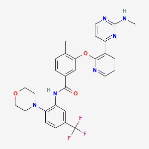 4-Methyl-3-({3-[2-(Methylamino)pyrimidin-4-Yl]pyridin-2-Yl}oxy)-N-[2-Morpholin-4-Yl-5-(Trifluoromethyl)phenyl]benzamide