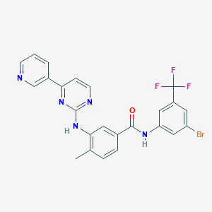 N-(3-Bromo-5-(trifluoromethyl)phenyl)-4-methyl-3-((4-(pyridin-3-yl)pyrimidin-2-yl)amino)benzamide