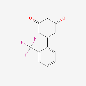 molecular formula C13H11F3O2 B1297748 5-(2-(三氟甲基)苯基)环己烷-1,3-二酮 CAS No. 55579-73-2