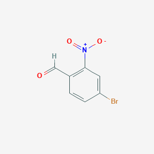 molecular formula C7H4BrNO3 B1297750 4-溴-2-硝基苯甲醛 CAS No. 5551-12-2