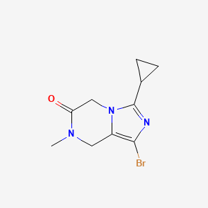 1-Bromo-3-cyclopropyl-7-methyl-7,8-dihydroimidazo[1,5-a]pyrazin-6(5H)-one