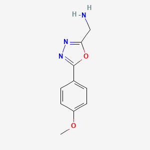 (5-(4-Methoxyphenyl)-1,3,4-oxadiazol-2-YL)methanamine