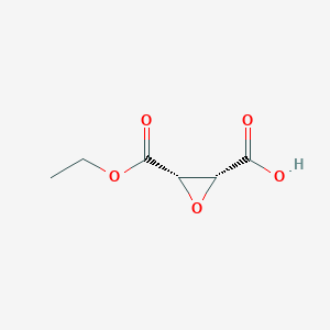 molecular formula C6H8O5 B12977568 (2R,3S)-3-(Ethoxycarbonyl)oxirane-2-carboxylic acid 