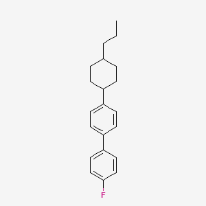 molecular formula C21H25F B1297757 4-氟-4'-(反式-4-丙基环己基)-1,1'-联苯 CAS No. 87260-24-0