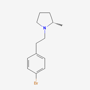 molecular formula C13H18BrN B12977619 (S)-1-(4-Bromophenethyl)-2-methylpyrrolidine 