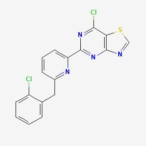 7-Chloro-5-(6-(2-chlorobenzyl)pyridin-2-yl)thiazolo[4,5-d]pyrimidine