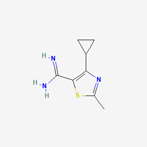 4-Cyclopropyl-2-methylthiazole-5-carboximidamide