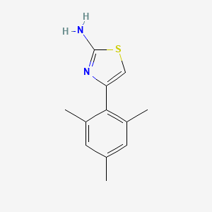 molecular formula C12H14N2S B1297767 4-(2,4,6-三甲基苯基)噻唑-2-胺 CAS No. 81529-60-4