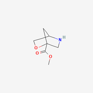 molecular formula C7H11NO3 B12977698 Methyl 2-oxa-5-azabicyclo[2.2.1]heptane-1-carboxylate 