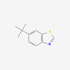 molecular formula C11H13NS B12977703 6-tert-Butylbenzothiazole 