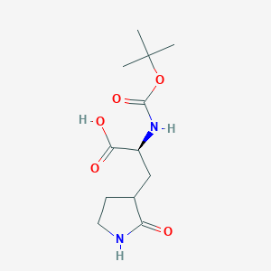 (2S)-2-((tert-Butoxycarbonyl)amino)-3-(2-oxopyrrolidin-3-yl)propanoic acid