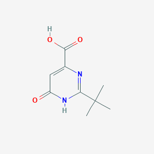 2-(tert-Butyl)-6-oxo-1,6-dihydropyrimidine-4-carboxylic acid