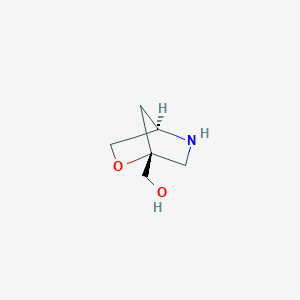 molecular formula C6H11NO2 B12977763 ((1R,4R)-2-Oxa-5-azabicyclo[2.2.1]heptan-1-yl)methanol 