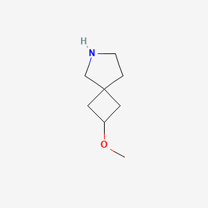 molecular formula C8H15NO B12977777 2-Methoxy-6-azaspiro[3.4]octane 