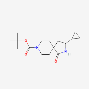 tert-Butyl 3-cyclopropyl-1-oxo-2,8-diazaspiro[4.5]decane-8-carboxylate